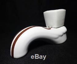 Vintage Art Deco Porcelaine De Paris France Glazed Ceramic Bath Faucet, Knob Set