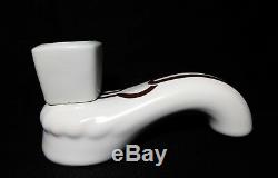 Vintage Art Deco Porcelaine De Paris France Glazed Ceramic Bath Faucet, Knob Set