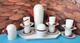 Vintage Art Deco Rosenthal Porcelain White & Red Coffee Set Studio-line Germany