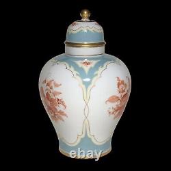 Vintage Augarten Wien Royal Vienna Art Deco Hand Painted Floral Lidded Vase Jar