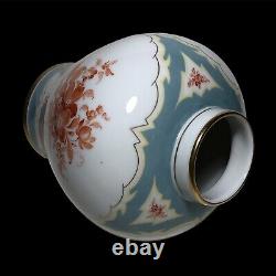 Vintage Augarten Wien Royal Vienna Art Deco Hand Painted Floral Lidded Vase Jar