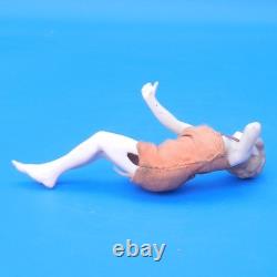 Vintage BATHING BEAUTY Porcelain Doll n Silk Suit German Art Deco Figurine 1920s