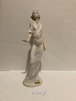 Vintage Casades Flapper Lady Figurine Art Deco Porcelain