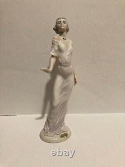 Vintage Casades Flapper Lady Figurine Art Deco Porcelain