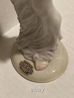 Vintage Casades Flapper Lady Figurine Art Deco Porcelain