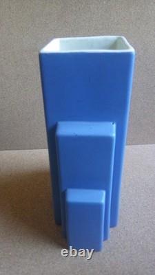 Vintage Coors Colorado Pottery Porcelain Art Deco Empire Skyscraper Vase 1930