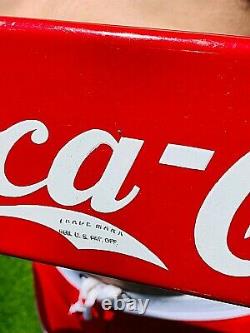 Vintage Early Art Deco Porcelain Coca Cola Soda Pop Door Push Sign Coke 35X4