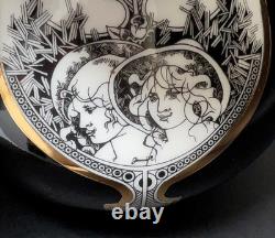 Vintage Endre Szasz Hollohaza Hungary Porcelain Vase Art Deco