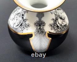 Vintage Endre Szasz Hollohaza Hungary Porcelain Vase Art Deco
