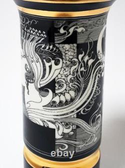 Vintage Endre Szasz Hollohaza Hungary Porcelain Vase Surrealist Art Deco