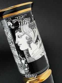 Vintage Endre Szasz Hollohaza Hungary Porcelain Vase Surrealist Art Deco