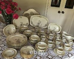 Vintage-Epiag-PASTELLE -Czechoslovakia -Dinnerware Set For 8 68 Pieces