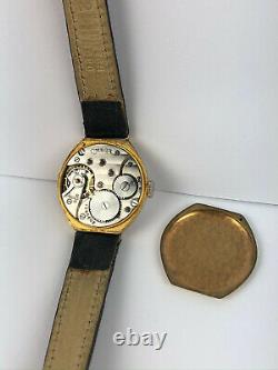 Vintage Exl OMEGA Gold plated Porcelain dial Swiss Watch 23.7S T2 pre military