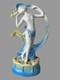 Vintage Figural Art Nouveau Deco German 8.25 Art Pottery Porcelain Flower Frog