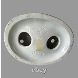 Vintage Figural Art Nouveau Deco German 8.25 Art Pottery Porcelain Flower Frog