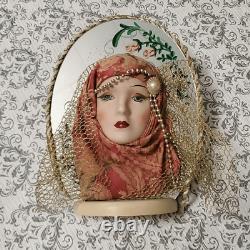 Vintage French Porcelain Sculpture Art Deco Gypsy Head