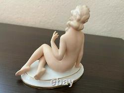 Vintage Gerold -Bavaria /German Porcelain Figurine Nude Lady-Art Deco/Rare