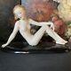 Vintage Goldscheider Art Deco Nude Lady Josef Lorenzl Large Porcelain Figurine