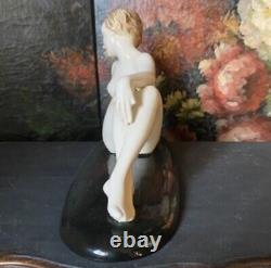 Vintage Goldscheider Art Deco Nude Lady Josef Lorenzl Large Porcelain Figurine