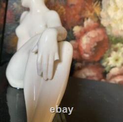 Vintage Goldscheider Art Deco Nude Lady Josef Lorenzl Large Porcelain Figurine