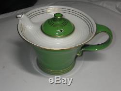 Vintage HALL Melody 0612 Teapot Art Deco Retro Porcelain 6 cup 6'
