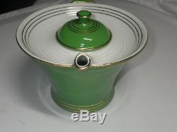 Vintage HALL Melody 0612 Teapot Art Deco Retro Porcelain 6 cup 6'