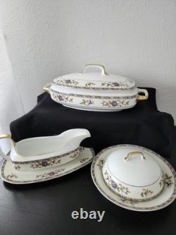 Vintage Hertel-Jacob Renau Art Deco Porcelain Gravy bowl/ Serving Bowl Set