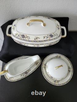 Vintage Hertel-Jacob Renau Art Deco Porcelain Gravy bowl/ Serving Bowl Set