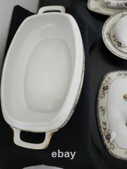 Vintage Hertel-Jacob Renau Art Deco Porcelain Gravy bowl/ Serving Bowl Set