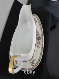 Vintage Hertel-Jacob Renau Art Deco Porcelain Gravy bowl/ Serving Bowl Set