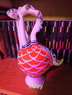 Vintage Hollohaza Hungarian Fire Breathing Dragon Porcelain Figure