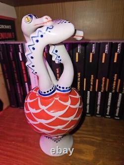 Vintage Hollohaza Hungarian Fire Breathing Dragon Porcelain Figure