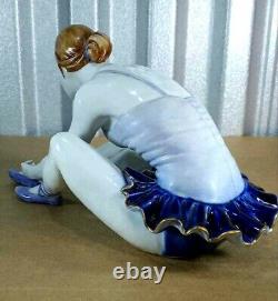 Vintage Italian Art Deco Tiche Galletti Porcelain Ballerina, 5.5 x 9.5