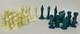 Vintage Japanese Art Deco Chess Set Mid Century Modern Porcelain Ceramic Rare 32