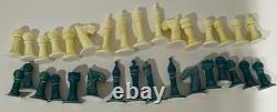 Vintage Japanese Art Deco Chess Set MID Century Modern Porcelain Ceramic Rare 32