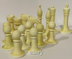 Vintage Japanese Art Deco Chess Set MID Century Modern Porcelain Ceramic Rare 32