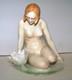 Vintage Karl Ens Lovely Nude With Water Lily Lady Art Deco Porcelain Figurine