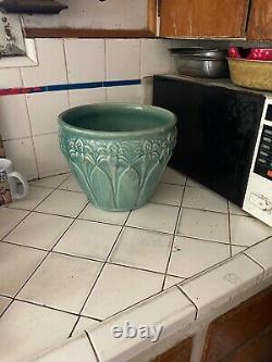 Vintage Large McCoy Pottery Green Jardiniere Planter