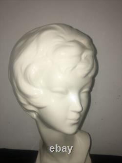 Vintage Lenox Art Deco Bust 1967 Woman Face Porcelain 12