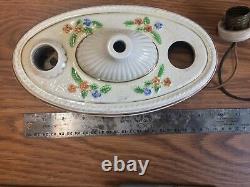 Vintage Lighting Porcelain Porcelier Sconce Ceiling Light Fixture Needs REWIRE