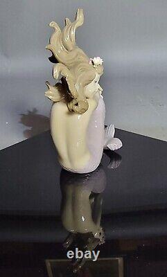 Vintage Lladro Porcelain Figurine Illusion Mermaid 1413 Sculptor Jose Puche Iss