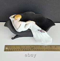 Vintage Louis Icart Porcelain Figurine Le Sofa Art Deco
