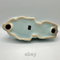 Vintage Mikasa Art Deco Revival 12 Inch Light Blue Porcelain Rabbit Figurine /cb