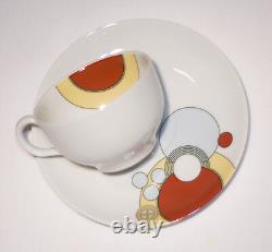 Vintage NOS Art Deco Cabaret China Dishes by Noritake in 1984 1920's design 7pc