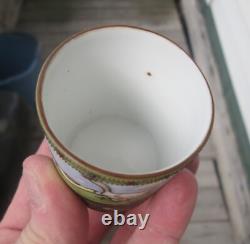 Vintage Nippon Noritake Moriage Porcelain Art Deco Geese, Ducks Toothpick Holder
