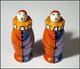 Vintage Noritake Art Deco Luster Clown Salt And Pepper Set #a3100