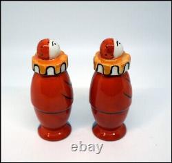 Vintage Noritake Art Deco Luster Clown Salt and Pepper Set #A3100