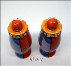 Vintage Noritake Art Deco Luster Clown Salt and Pepper Set #A3100