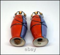 Vintage Noritake Art Deco Luster Clown Salt and Pepper Set #A3100