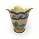 Vintage Noritake Hand-painted Art Deco Porcelain Vase Colorful Landscape 6.5
